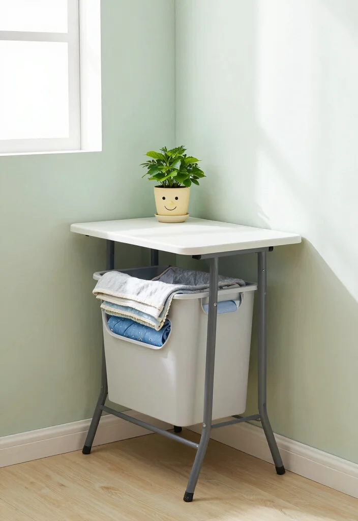 12 Small Utility Room Organization Ideas to Maximize Every Inch 56 12 Small Utility Room Organization Ideas to Maximize Every Inch - 6. Opt for a Compact Folding Table 1