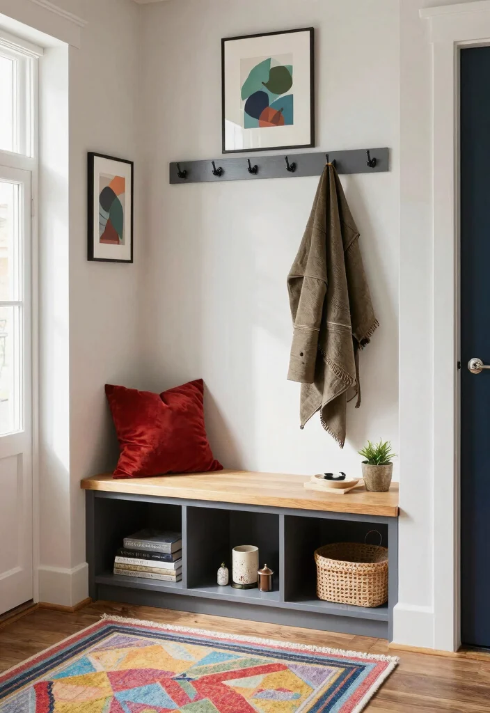 12 Utility Room Layout Ideas for Better Flow and Function - 12. Stylish Utility Room Entry 1