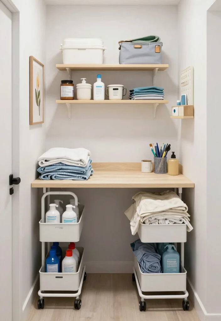 12 Utility Room Layout Ideas for Better Flow and Function - 5. The Compact Workstation 1