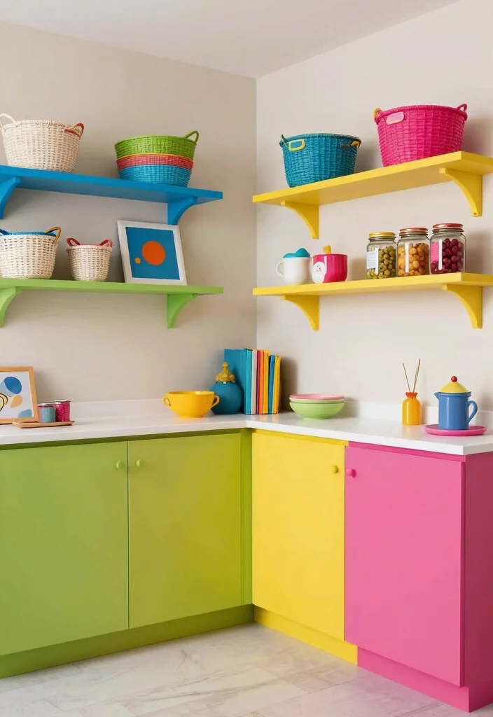 12 Utility Room Layout Ideas for Better Flow and Function - 7. Color-Pop Accents 1