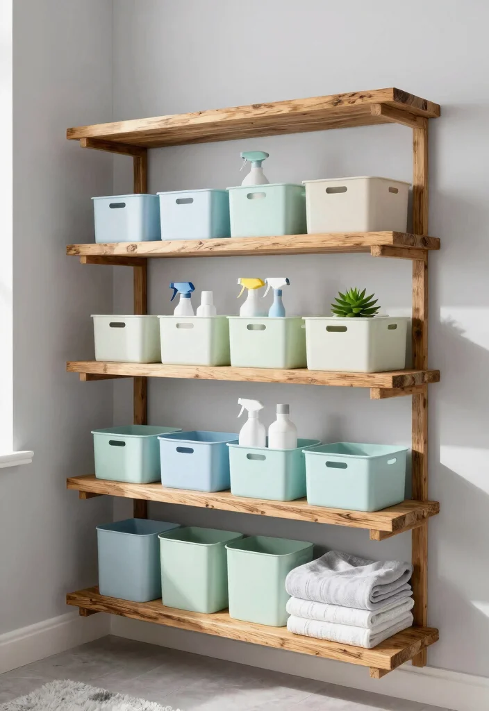 12 Utility Room Storage Solutions for a Neat Streamlined Space 1 12 Utility Room Storage Solutions for a Neat Streamlined Space - 1. Use Floating Shelves 1