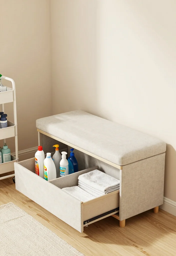 12 Utility Room Storage Solutions for a Neat Streamlined Space 12 12 Utility Room Storage Solutions for a Neat Streamlined Space - 2. Invest in Multi-Use Furniture 1