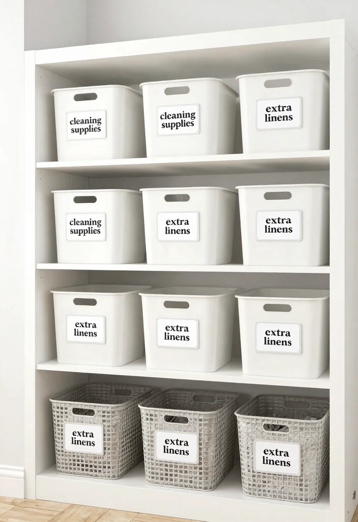 12 Utility Room Storage Solutions for a Neat Streamlined Space 67 12 Utility Room Storage Solutions for a Neat Streamlined Space - 7. Use Labels for Everything 1