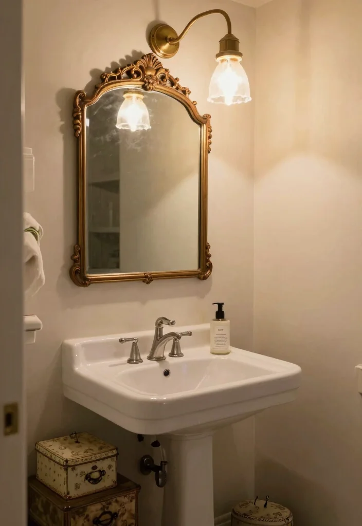 14 Bathroom Ideas for a Fresh Functional Everyday Space 122 14 Bathroom Ideas for a Fresh Functional Everyday Space - 12. Vintage Accents 1