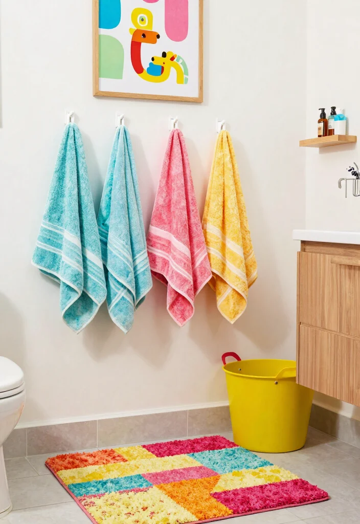 14 Bathroom Ideas for a Fresh Functional Everyday Space 133 14 Bathroom Ideas for a Fresh Functional Everyday Space - 13. Colorful Accessories 1