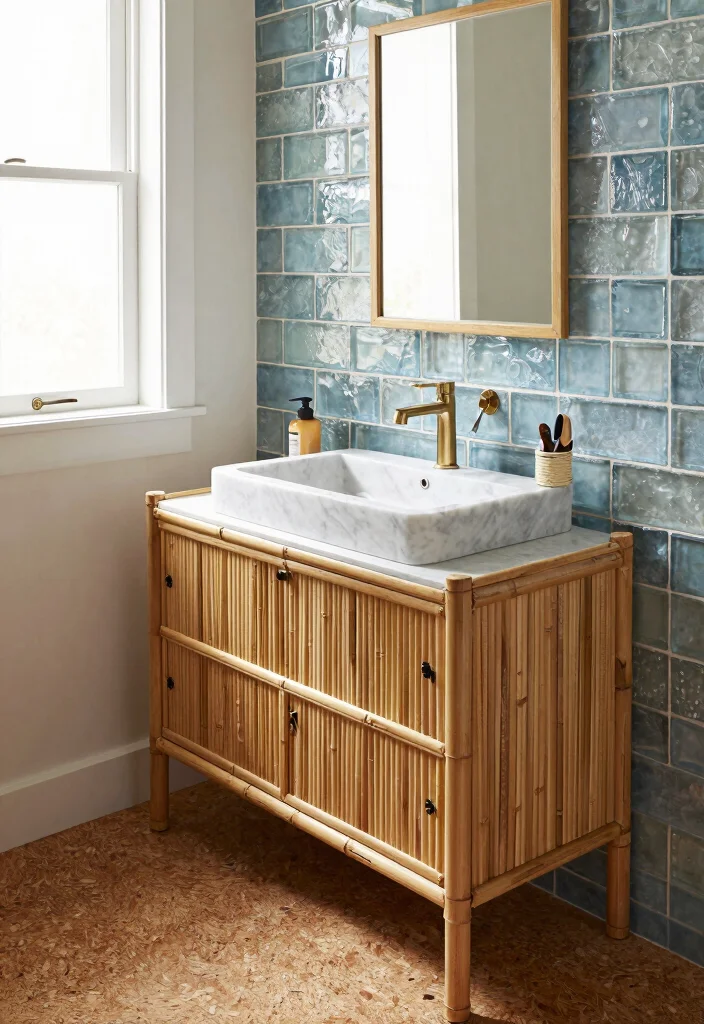 14 Bathroom Ideas for a Fresh Functional Everyday Space 12 14 Bathroom Ideas for a Fresh Functional Everyday Space - 2. Sustainable Materials 1