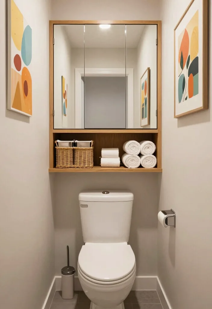 14 Bathroom Ideas for a Fresh Functional Everyday Space 34 14 Bathroom Ideas for a Fresh Functional Everyday Space - 4. Clever Small Bathroom Storage 1