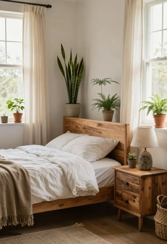 14 Bedroom Decor Ideas to Create a Calm Personal Retreat 12 14 Bedroom Decor Ideas to Create a Calm Personal Retreat - 2. Incorporate Natural Elements 1