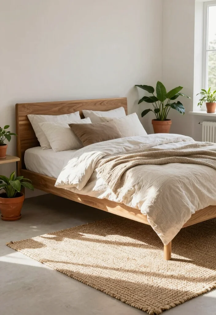 14 Cozy Bedroom Ideas for a Warm Restful Escape - 5. Natural Elements and Textures 1