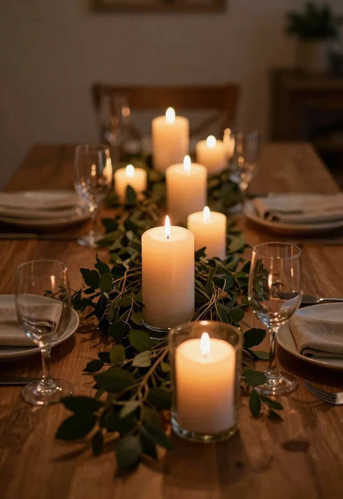 14 Dining Table Decor Ideas for a Beautiful Everyday Setup 34 14 Dining Table Decor Ideas for a Beautiful Everyday Setup - 4. Eco-Friendly Candles 1