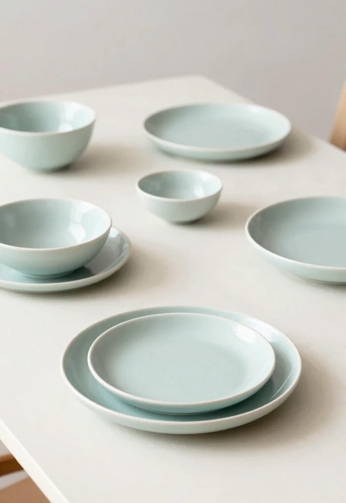 14 Dining Table Decor Ideas for a Beautiful Everyday Setup 89 14 Dining Table Decor Ideas for a Beautiful Everyday Setup - 9. Minimalist Ceramic Dishware 1