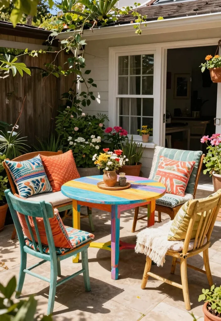 14 Easy Front Yard Makeover Ideas for Instant Curb Appeal 111 14 Easy Front Yard Makeover Ideas for Instant Curb Appeal - 11. Upcycled Furniture for Decor 1