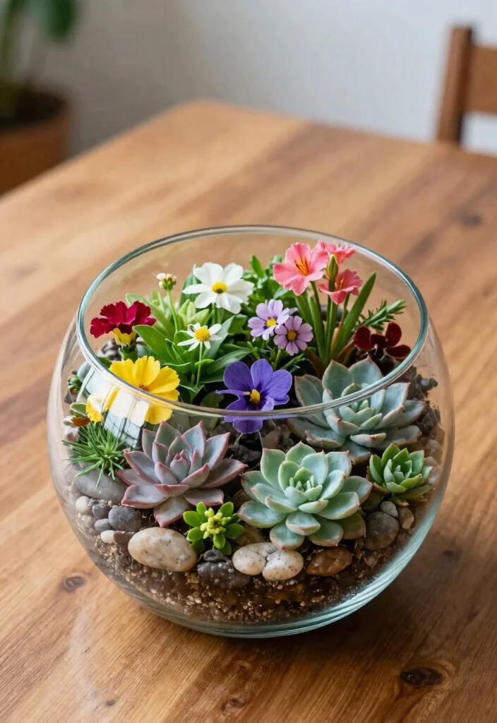 14 Floral Centerpiece Ideas for Fresh Inviting Table Settings 100 14 Floral Centerpiece Ideas for Fresh Inviting Table Settings - 10. Terrarium Floral Centerpieces 1
