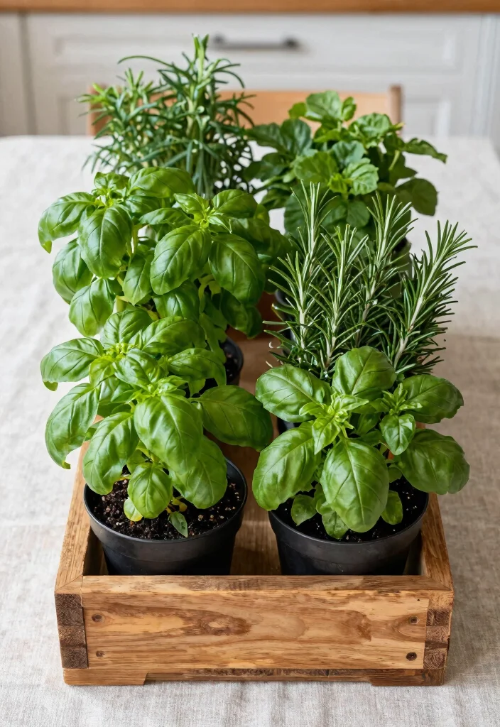 14 Floral Centerpiece Ideas for Fresh Inviting Table Settings 45 14 Floral Centerpiece Ideas for Fresh Inviting Table Settings - 5. Herb Centerpieces 1