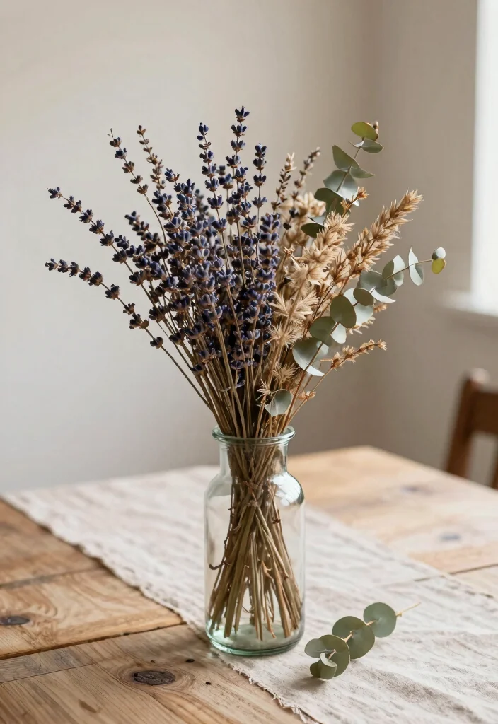 14 Floral Centerpiece Ideas for Fresh Inviting Table Settings 56 14 Floral Centerpiece Ideas for Fresh Inviting Table Settings - 6. Dried Flower Arrangements 1
