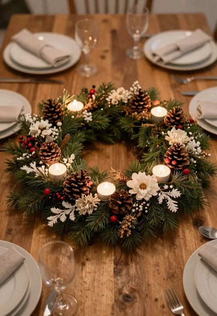 14 Floral Centerpiece Ideas for Fresh Inviting Table Settings 89 14 Floral Centerpiece Ideas for Fresh Inviting Table Settings - 9. Seasonal Wreath Centerpieces 1