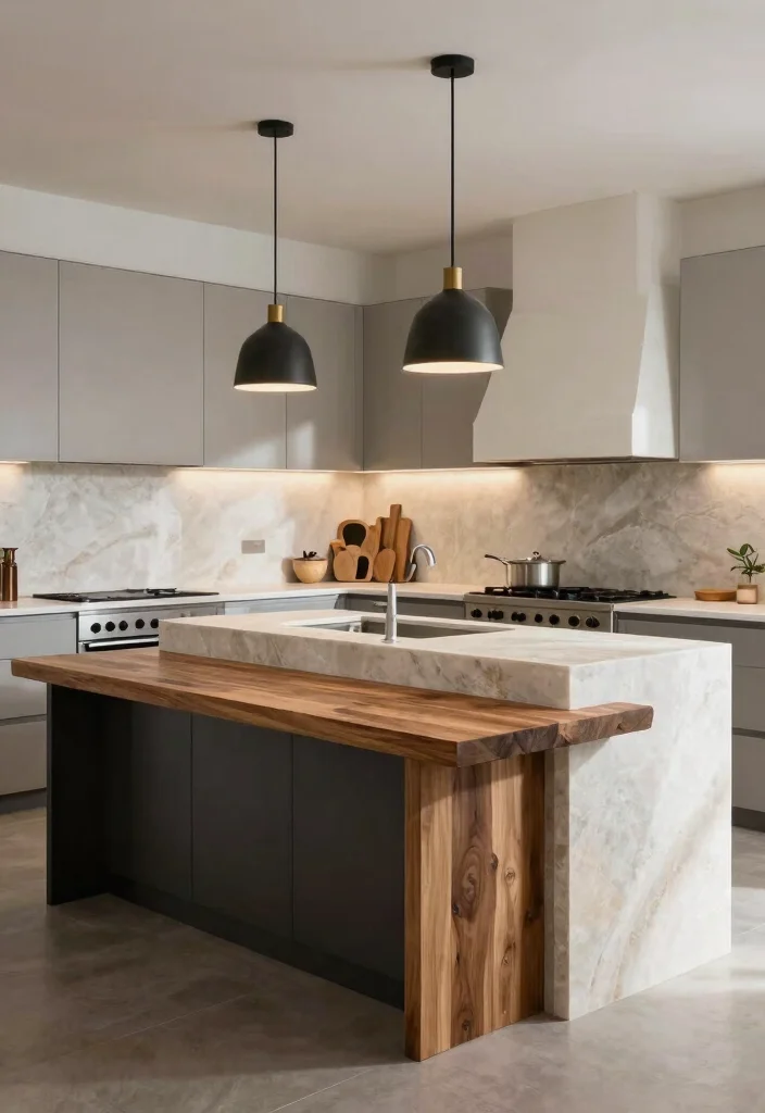 14 Kitchen Island Ideas for Extra Prep and Seating Space 100 14 Kitchen Island Ideas for Extra Prep and Seating Space - 10. Two-Tiered Island 1