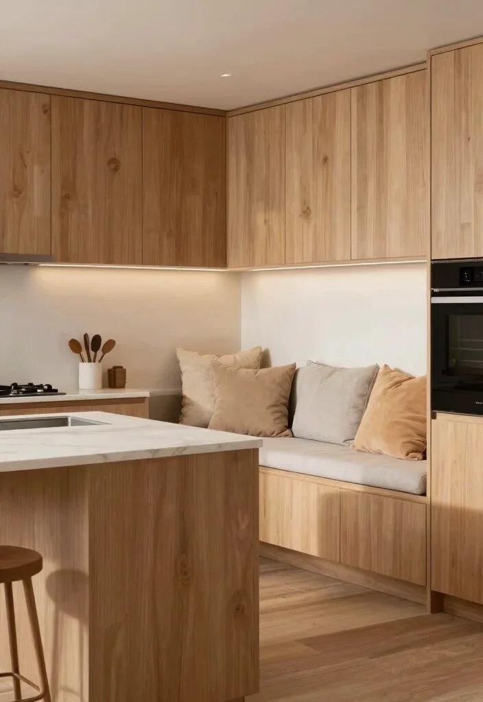 14 Kitchen Island Ideas for Extra Prep and Seating Space 122 14 Kitchen Island Ideas for Extra Prep and Seating Space - 12. Island with Built-in Seating Nook 1