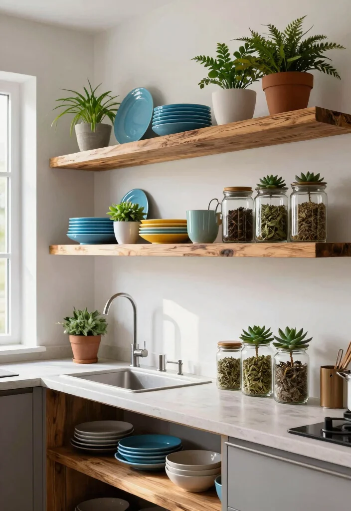 14 Kitchen Style Ideas for a Fresh Updated Look - 1. Embrace Open Shelving 1