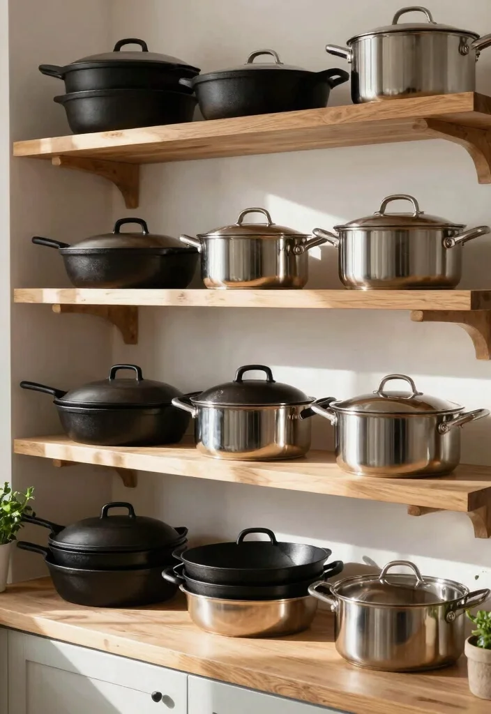14 Kitchen Style Ideas for a Fresh Updated Look - 11. Invest in Quality Cookware 1