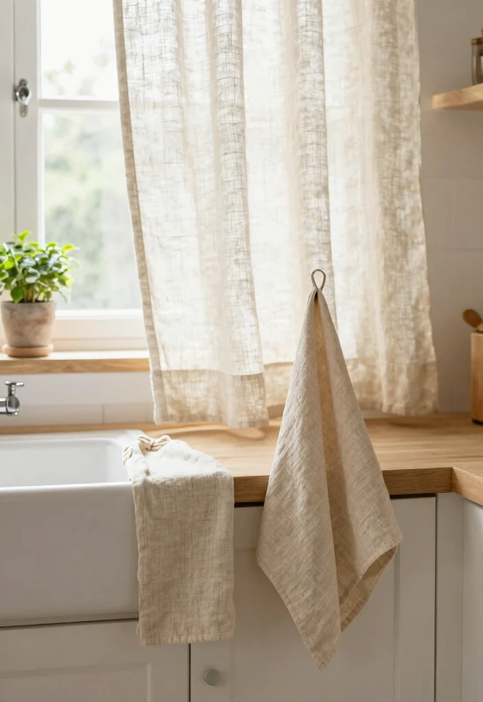 14 Kitchen Style Ideas for a Fresh Updated Look - 13. Incorporate Eco-Friendly Fabrics 1