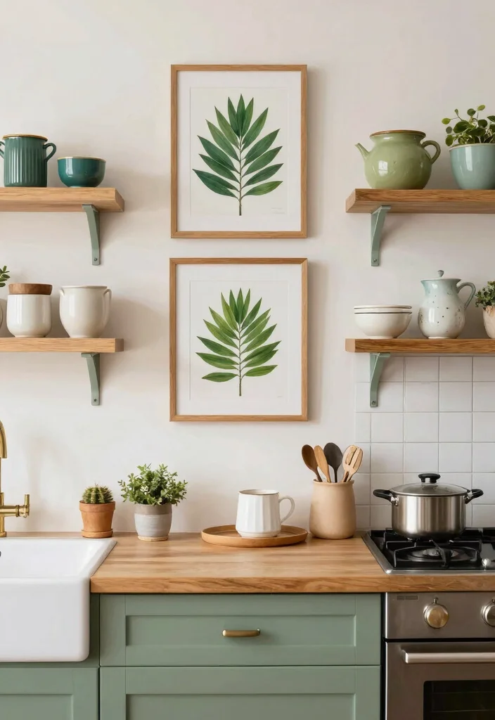 14 Kitchen Style Ideas for a Fresh Updated Look - 14. Personal Touches with Art 1