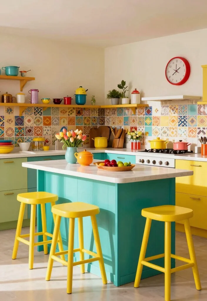 14 Kitchen Style Ideas for a Fresh Updated Look - 4. Vibrant Color Schemes 1