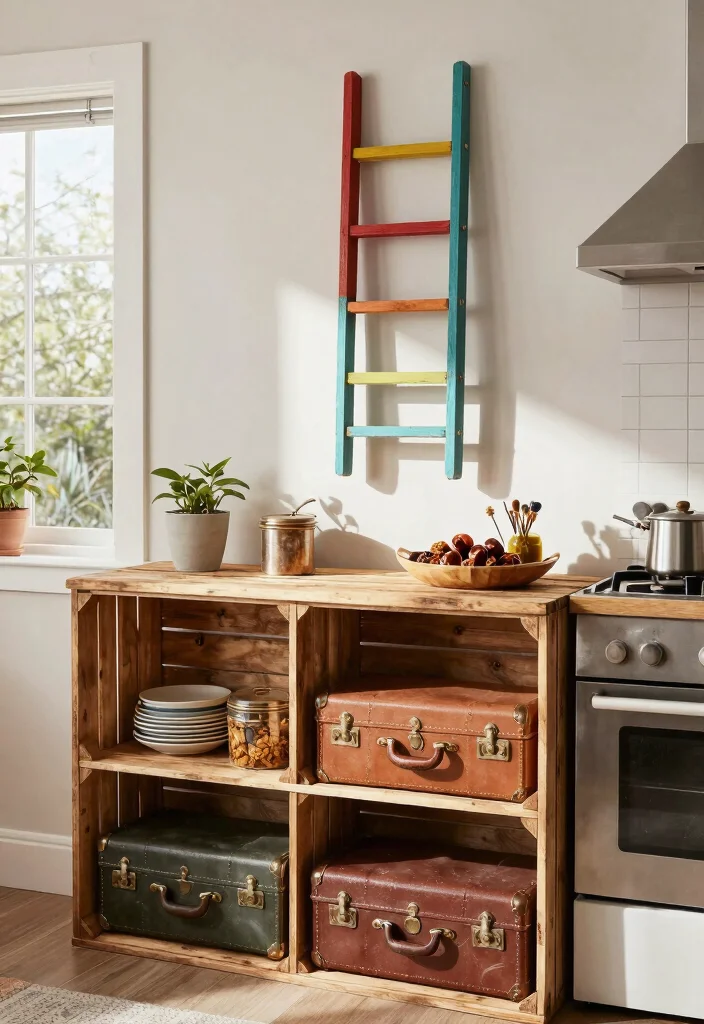 14 Kitchen Style Ideas for a Fresh Updated Look - 7. Recycle and Upcycle Decor 1