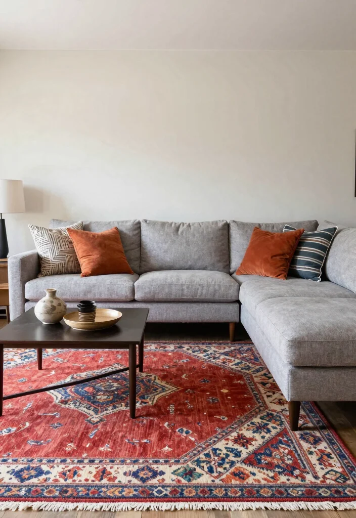 14 Large Wall Decorating Ideas to Fill Big Empty Spaces - 13. Artistic Furniture Arrangements 1