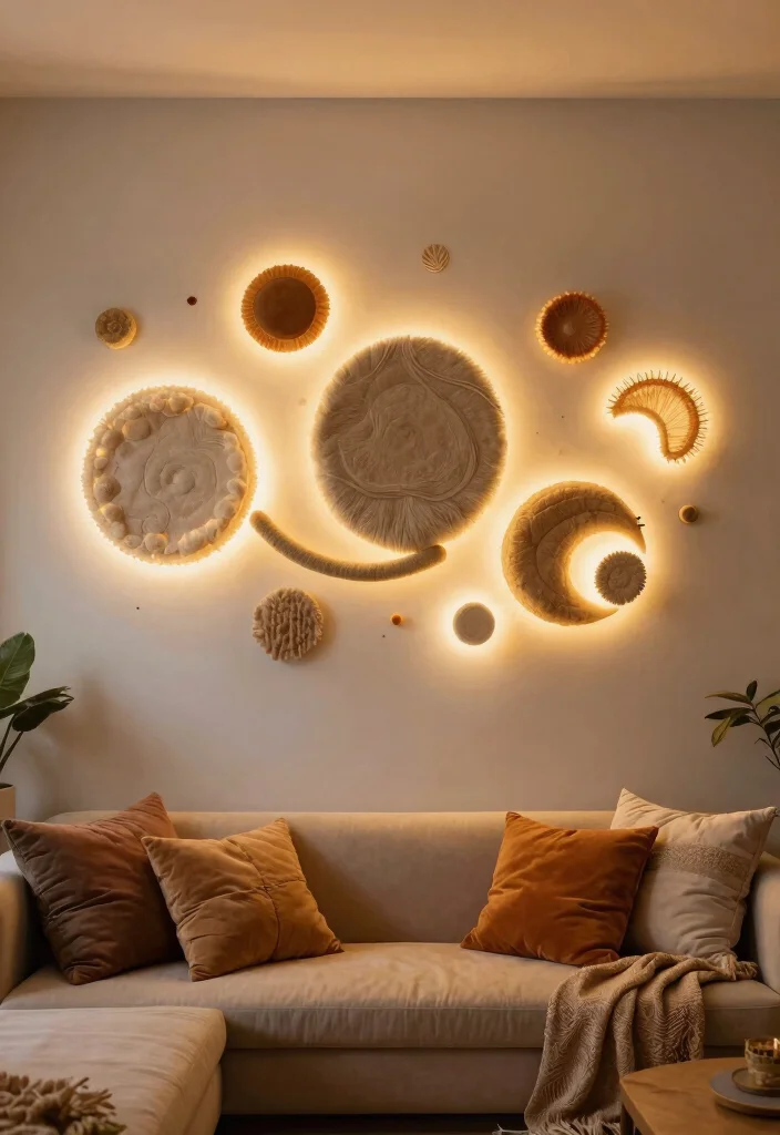 14 Large Wall Decorating Ideas to Fill Big Empty Spaces - 14. Sound and Light Installations 1