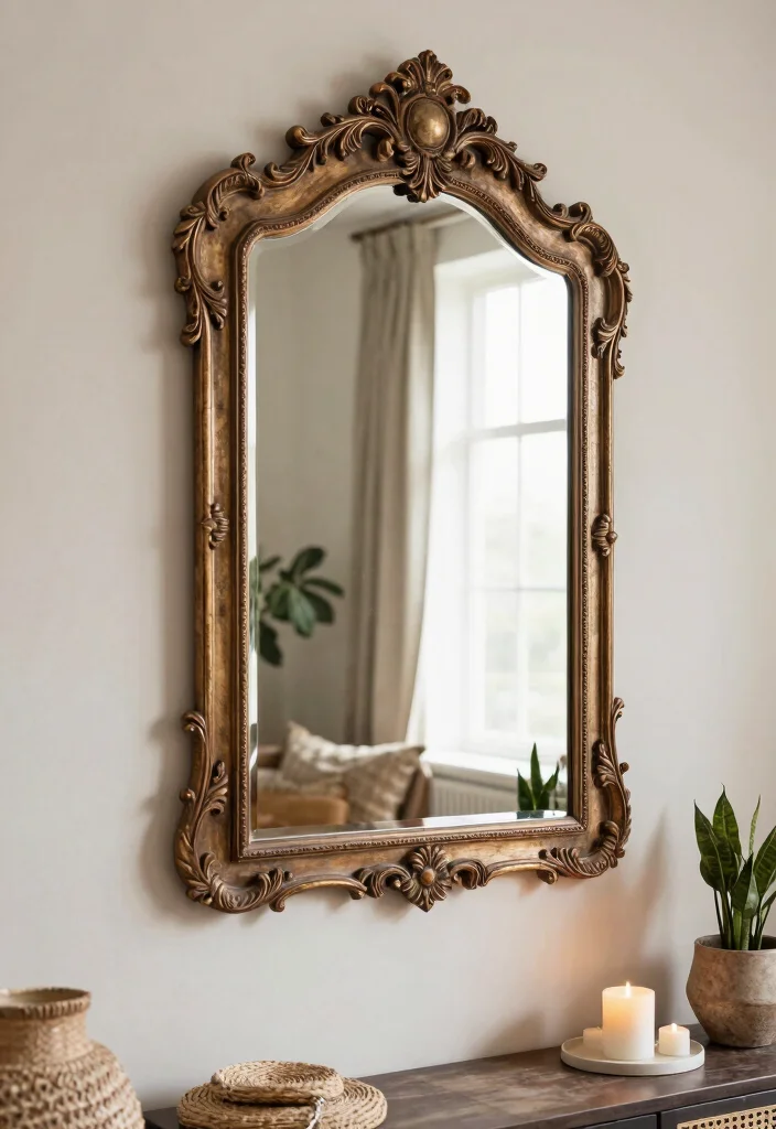 14 Large Wall Decorating Ideas to Fill Big Empty Spaces - 7. Large Mirrors as Decor 1