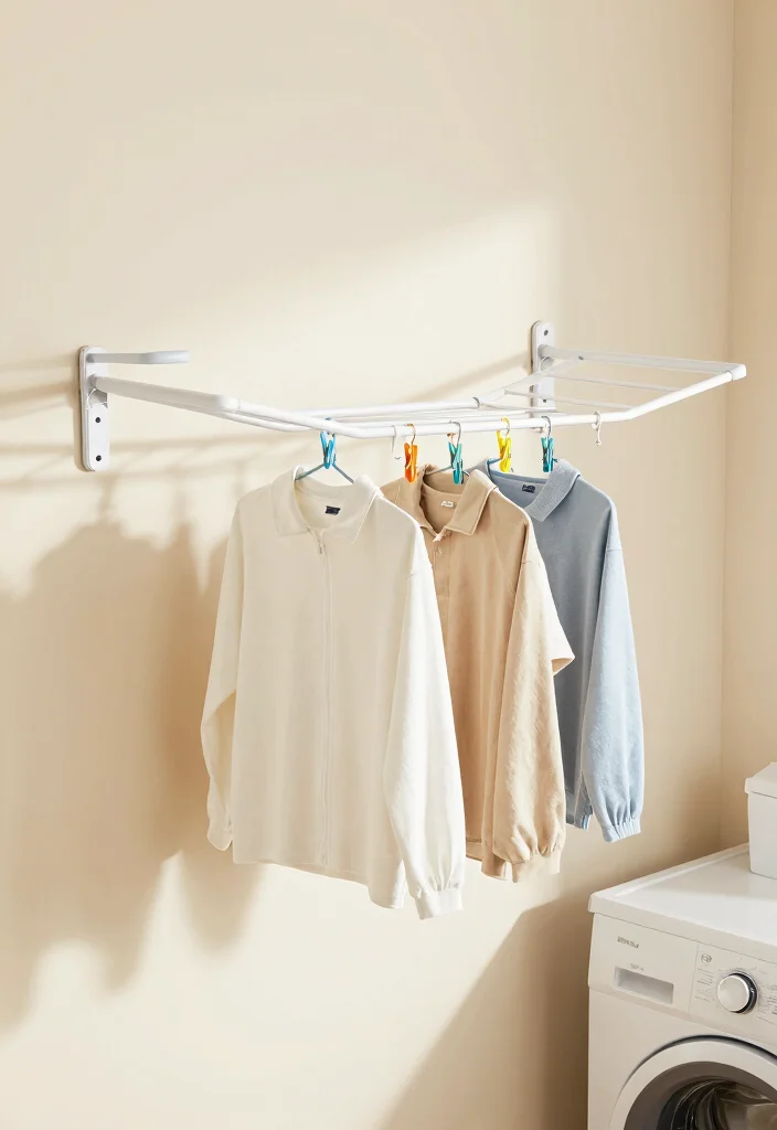 14 Laundry Utility Room Ideas for a More Efficient Daily Routine 45 14 Laundry Utility Room Ideas for a More Efficient Daily Routine - 5. Incorporate a Drying Rack 1