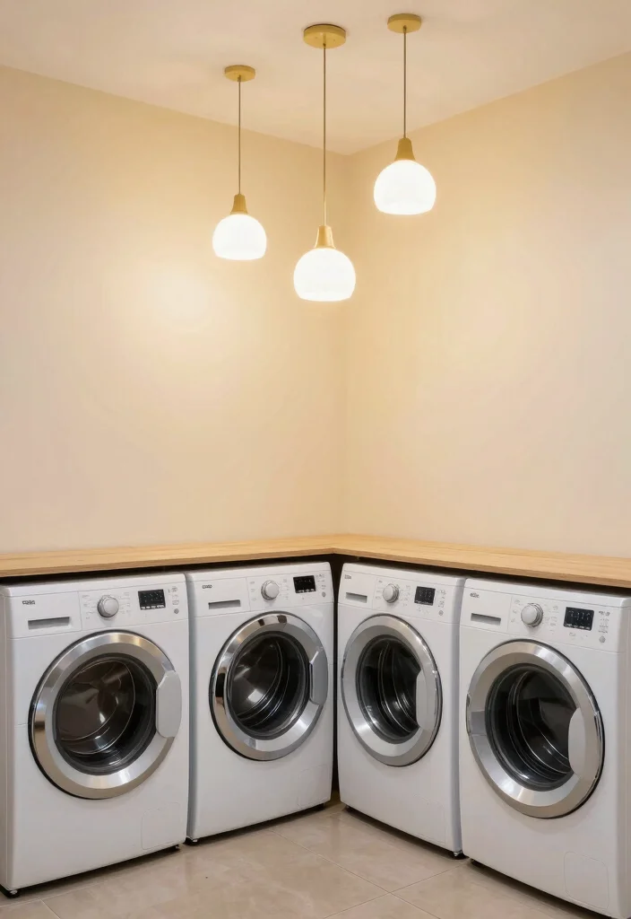 14 Laundry Utility Room Ideas for a More Efficient Daily Routine 89 14 Laundry Utility Room Ideas for a More Efficient Daily Routine - 9. Lighting Matters 1