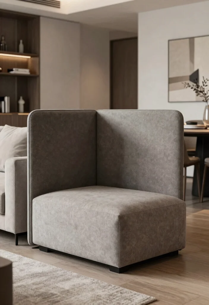 14 Living Dining Room Divider Ideas for Better Space Definition - 9. Multi-Purpose Furniture 1