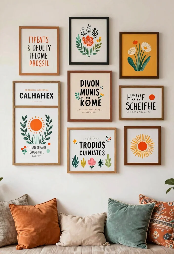 14 Living Room Wall Art Ideas to Transform Blank Spaces - 14. Inspirational Quotes 1