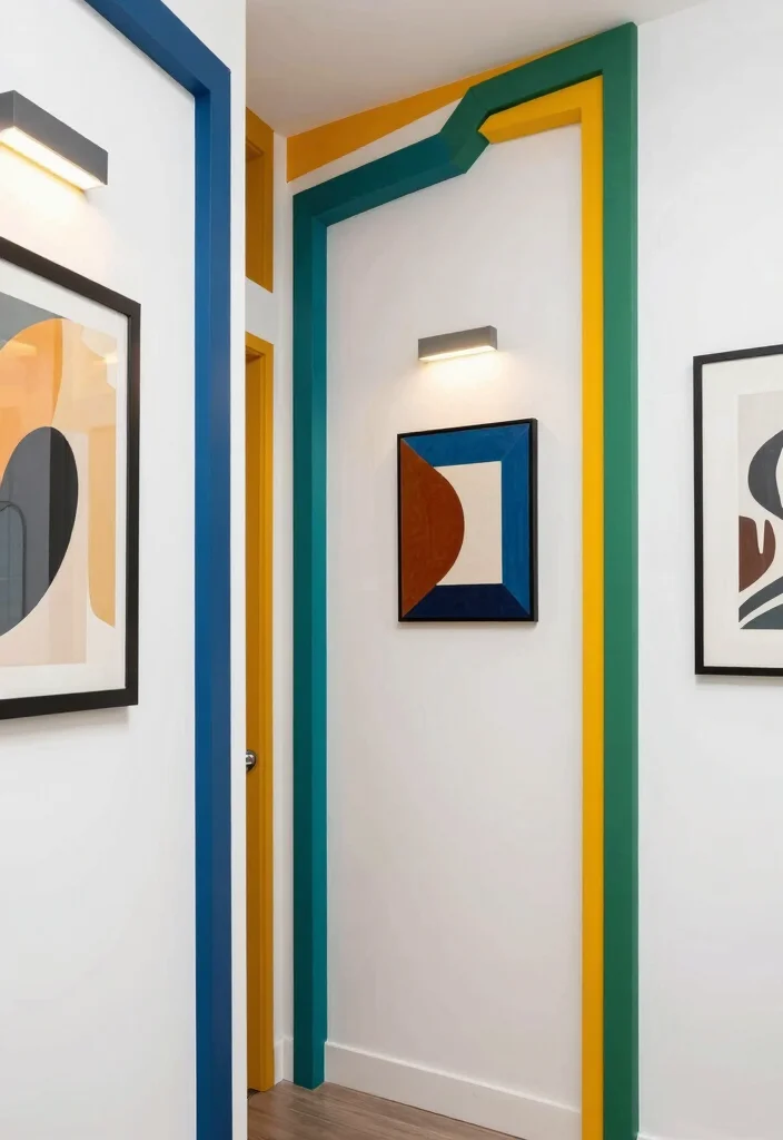 14 Modern Wall Trim Styles to Refresh Any Room Effortlessly 56 14 Modern Wall Trim Styles to Refresh Any Room Effortlessly - 6. Geometric Trim 1