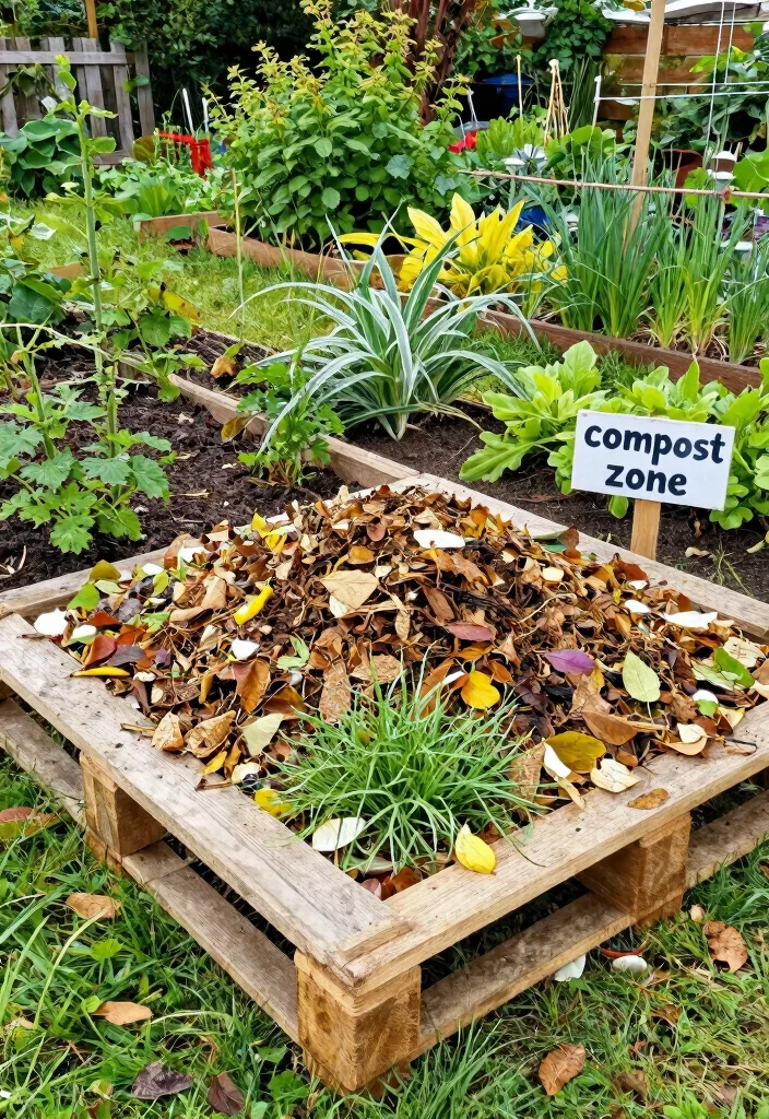 14 Outdoor Ideas Backyard for Stylish Functional Spaces - 13. Composting Area for Garden Waste 1