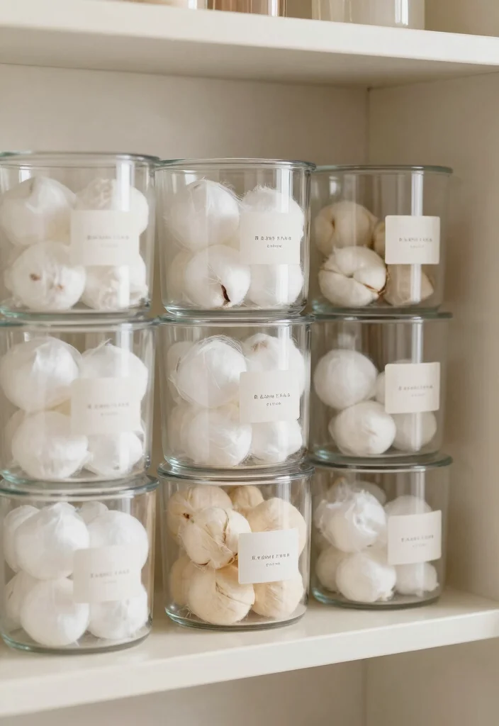 14 Small Bathroom Storage Ideas for a Clutter Free Look - 11. Clear Containers 1