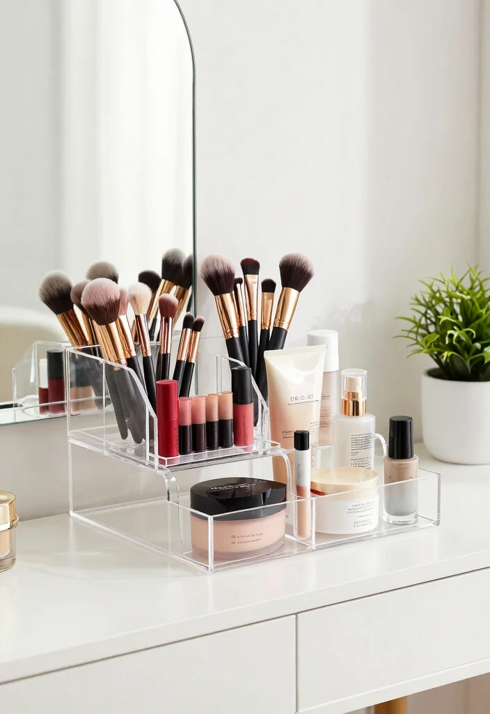 14 Small Bathroom Storage Ideas for a Clutter Free Look - 7. Vanity Organizers 1