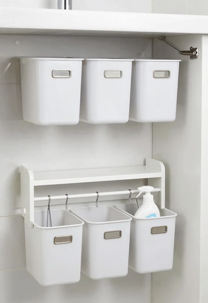 14 Small Bathroom Storage Ideas for a Clutter Free Look - 9. Under-Sink Storage Solutions 1