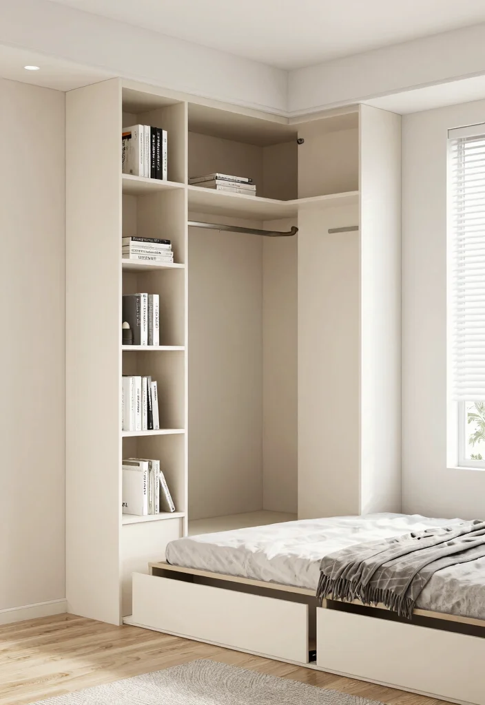 14 Small Bedroom Ideas to Make Compact Rooms Feel Larger 89 14 Small Bedroom Ideas to Make Compact Rooms Feel Larger - 9. Opt for Built-in Storage 1