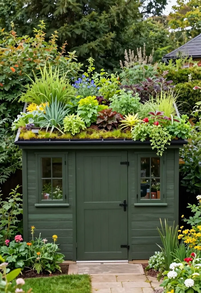 14 Small Front Yard Landscaping Ideas to Maximize Tight Spaces - 14. Green Roofs or Living Roofs 1
