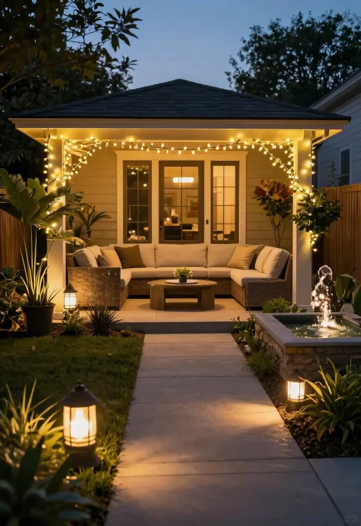 14 Small Front Yard Landscaping Ideas to Maximize Tight Spaces - 9. Creative Lighting 1