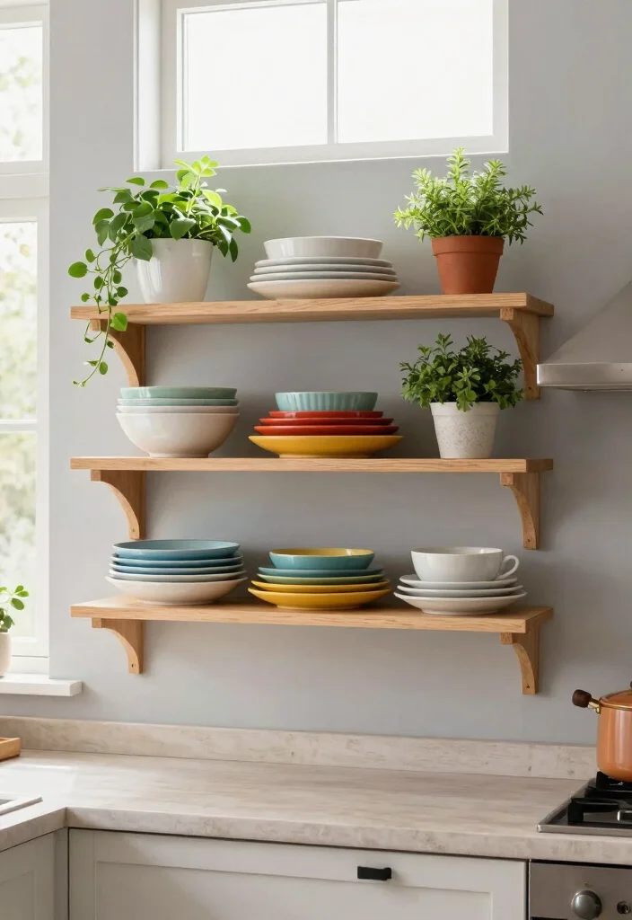 14 Small Kitchen Ideas to Open Up Your Cooking Space 1 14 Small Kitchen Ideas to Open Up Your Cooking Space - 1. Embrace Open Shelving 1