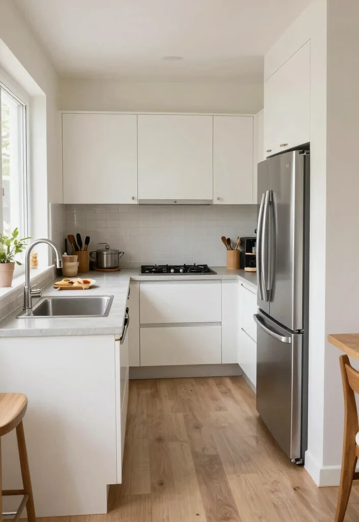 14 Small Kitchen Ideas to Open Up Your Cooking Space 144 14 Small Kitchen Ideas to Open Up Your Cooking Space - 14. Focus on the Flow 1