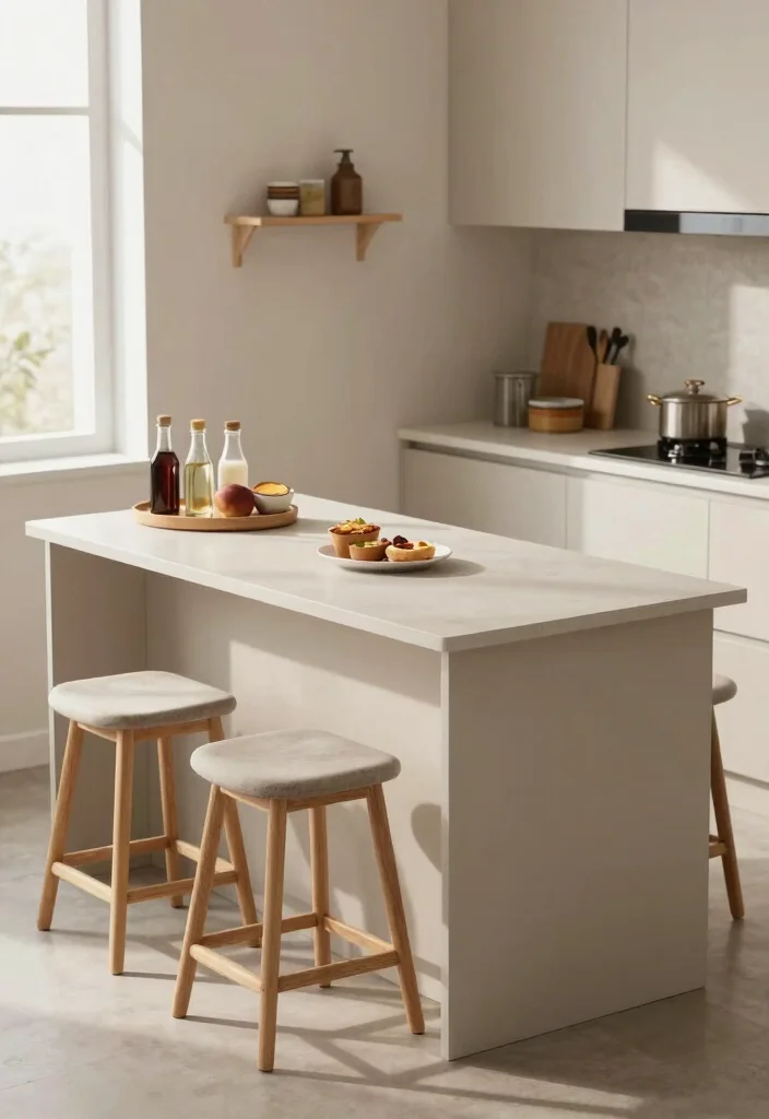 14 Small Kitchen Ideas to Open Up Your Cooking Space 23 14 Small Kitchen Ideas to Open Up Your Cooking Space - 3. Opt for Multi-Functional Furniture 1