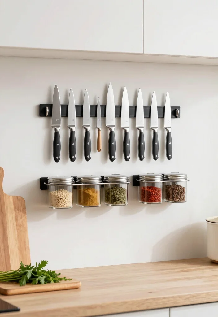 14 Small Kitchen Ideas to Open Up Your Cooking Space 78 14 Small Kitchen Ideas to Open Up Your Cooking Space - 8. Use Magnetic Strips for Storage 1