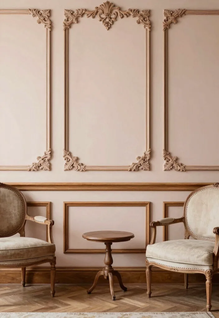 14 Wall Molding Ideas to Instantly Elevate Plain Home Walls 122 14 Wall Molding Ideas to Instantly Elevate Plain Home Walls - 12. Vintage Inspired Molding 1