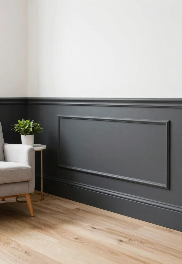 14 Wall Molding Ideas to Instantly Elevate Plain Home Walls 45 14 Wall Molding Ideas to Instantly Elevate Plain Home Walls - 5. Bold Baseboards 1