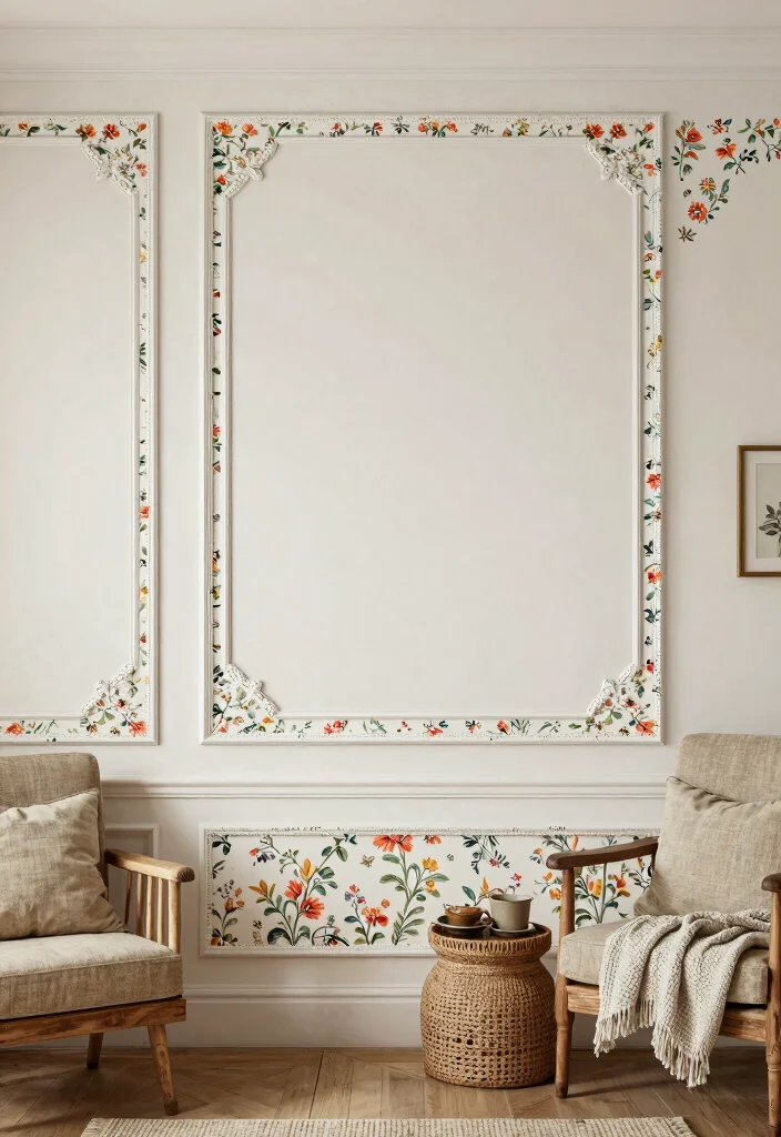 14 Wall Molding Ideas to Instantly Elevate Plain Home Walls 78 14 Wall Molding Ideas to Instantly Elevate Plain Home Walls - 8. Printed Molding 1